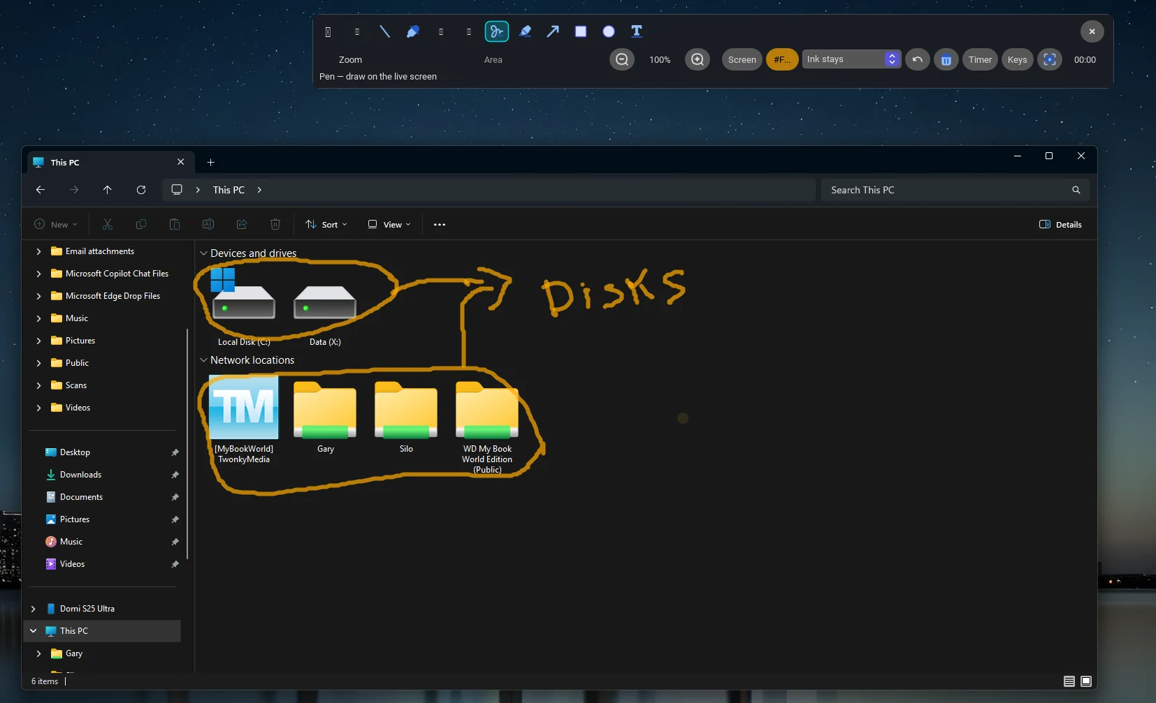 Live Presentation στο Windows desktop