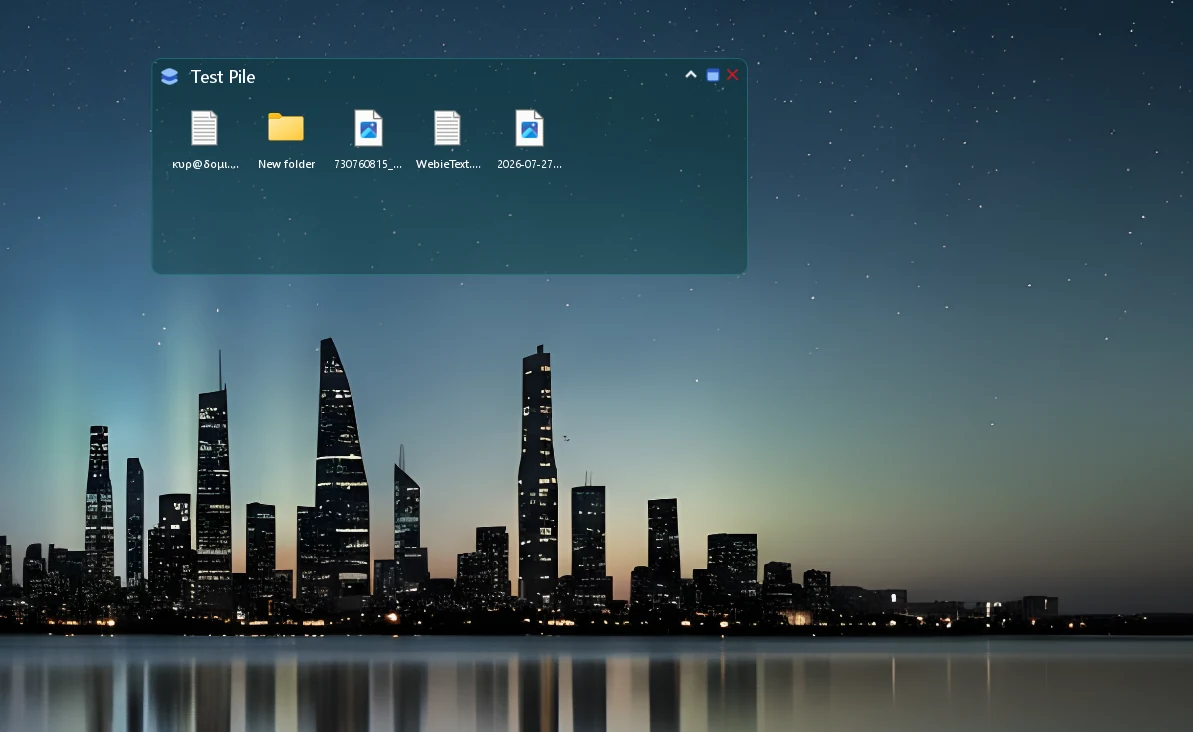 Webie Piles στο Windows desktop